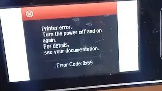 Epson L1455 error code 0x69 