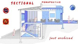 Sectional perspective in archicad