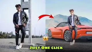 PHOTO ka Background change kaise kare | just One click | background change photo editing 😯