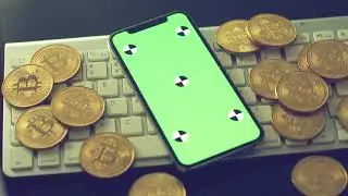 Smartphone With  Green Screen Lying On Computer Keyboard Free HD Videos Clips