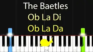 The Baetles Ob La Di Ob La Da Piano SLOW Tutorial