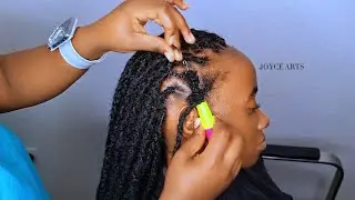Natural Artificial locs//DREADLOCS crochet installation