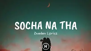 Socha Na Tha (Lyrics) - Zaeden