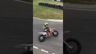 Levi Badie sliding the Ktm SMR 450 like a Boss