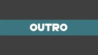 OUTRO TEAMPLET C4D+AFTER EFFACT