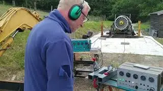 Rolls Royce aero engine jet engine run up at the WTF South Wales