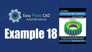 Solving Autocad Mechanical Example 18  Step-by-step Guide!