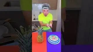 Mr beast cake vs pineapple ice cream challenge!🍨 