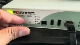 Fortinet 100D Factory reset (Hard Reset)