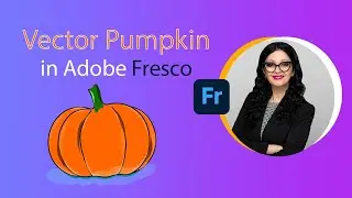 Vector Pumpkin in Adobe Fresco