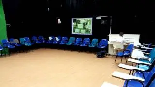 Practicing piano after school day