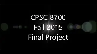 8700, Fall 2015