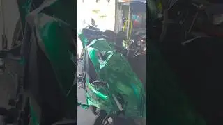 RS200 Green 💚 Wrap ✨ #rs200 #lamination #ppf #wrap #checkitout #parmishverma #ytshorts #trending