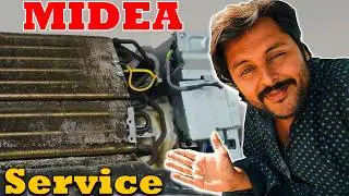 Midea Breezeless Master Service, Open AC and Check Quality Evaporator Coil - Midea Inverter AC