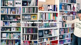 2025 kpop album shelf makeover + tour ⚝ reorganizing my 1000+ album collection for the new year !