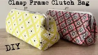 Handmade DIY Clasp Frame Clutch Bag | Free Pattern Download | Step-by-step Tutorial