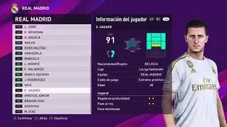 PES 2020 Real Madrid Faces&Skills /Rostros&Habilidades