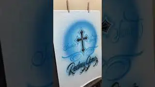 Мемориальная рубашка с аэрографом | kjairbrush | Тик Ток #Shorts