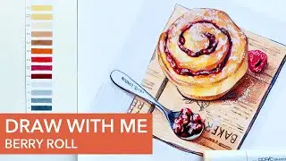 Coloring Berry Roll with Copic Markers | Draw with MARKERS #4