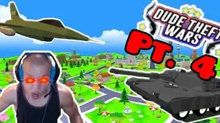 Crazzzzy Dude theft wars! | Dude theft wars.exe part 4 funny moments | Vevvon