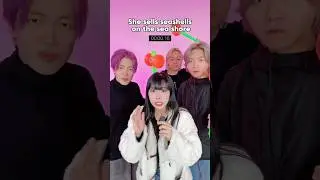 Tongue Twister Challenge!! Who won?? 🤔🤯 