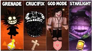 DOORS | Holy Grenade vs Starlight Jug vs Crucifix vs God Mode vs All Enemies