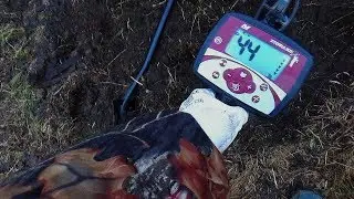 Шурф фундамента! Поиск монет! С металлоискателем! Жесть нашел кастет!