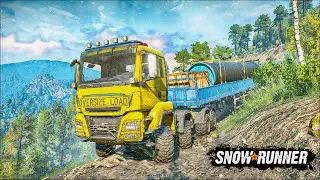 ЭТО ПОЛНАЯ ЖЕСТЬ! САМАЯ ДОЛГАЯ ПЕРЕВОЗКА НА ДВА ЧАСА! SNOWRUNNER С МОДАМИ