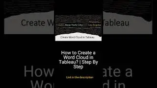How to Create Word Cloud in Tableau? | Step By Step 