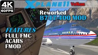 X-PLANE 11 NEW REWORKED B747-400 & LCF MOD | FULL FMC FEATURES | FMOD | FREEWARE | By mSparks43