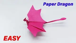 How to Make a Paper Dragon Plane - ( Flying Super ) - Origami Dragon Paper Plane