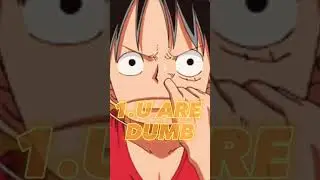 U ARE LUFFY!! #anime #animememes #luffy #onepiece #lonely #memes