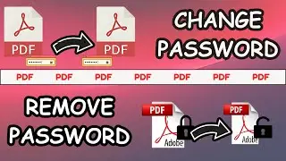 How to Remove Password from PDF File | How to Change Password from PDF File
