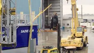 UW-Superior: The Sadie Ann goes into the water for the first time