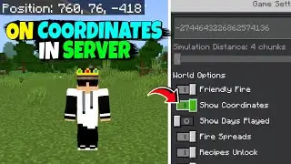 How To On Coordinates In Aternos Server Minecraft \ On Coordinates In Minecraft Server \ Mcpe Gamer