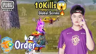 Globals be ready to face the Monster😱 • NV Order 10Kills • Global PubgM Scrims