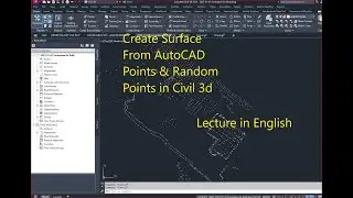 how to Create Surface from AutoCAD Points in Civil 3d