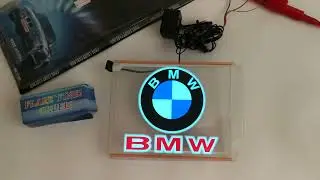 BMW Neon LED logo sign with brakes sync function