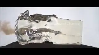 Explosion in the clear ballistic gel ( Slow-Mo HD Video)