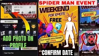 Indonesia Server New Spider Man Event And Photo On Profile 🔥 ff indonesia server new event