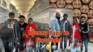 Mummy papa ke first flight ✈️ ￼🌍😊 ￼￼￼￼#abcvlogs #ajaypoper #realfoolsteam #ajaypoper