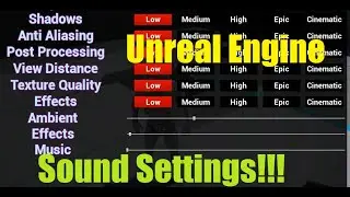 UE4 Sound Setting Tutorial