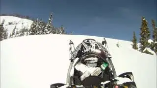Снегоход по горам Snowmobile in the mountains) mp4