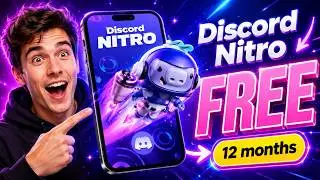 How To Get FREE DISCORD NITRO 12 Months (Update 2026) - Discord Nitro Free on Mobile & PC Tutorial