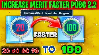 How to increase merit pubg mobile | insufficient merit cannot start the game pubg | merit problem