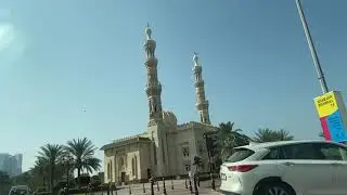 Magnificent mosque in the UAE 🇦🇪 #uae #mosque #driving #travel #tourism #mashallah