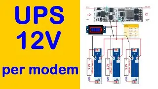 12V UPS via modem ⚡Router ⚡ Raspberry etc.