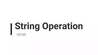 String Concatenation in C | strcat