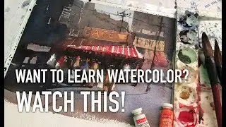Beginner/semi advance watercolor exercise | Want to learn watercolor? Watch this!