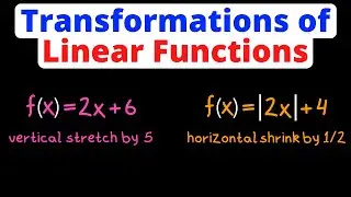 Write Transformations of Linear Functions | Translations, Reflections, Stretch & Shrinks | Algebra 2